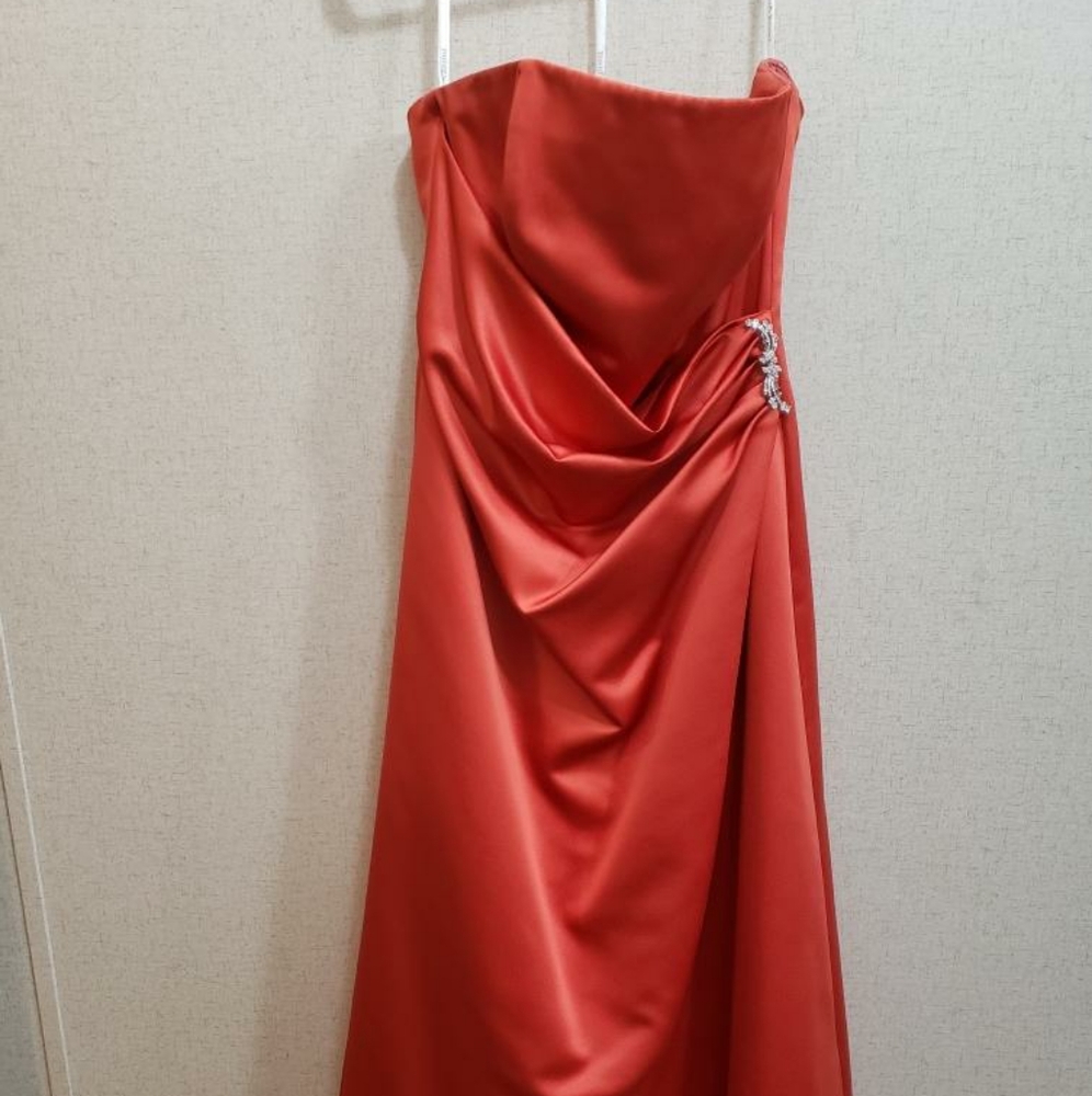 David's bridal strapless dress